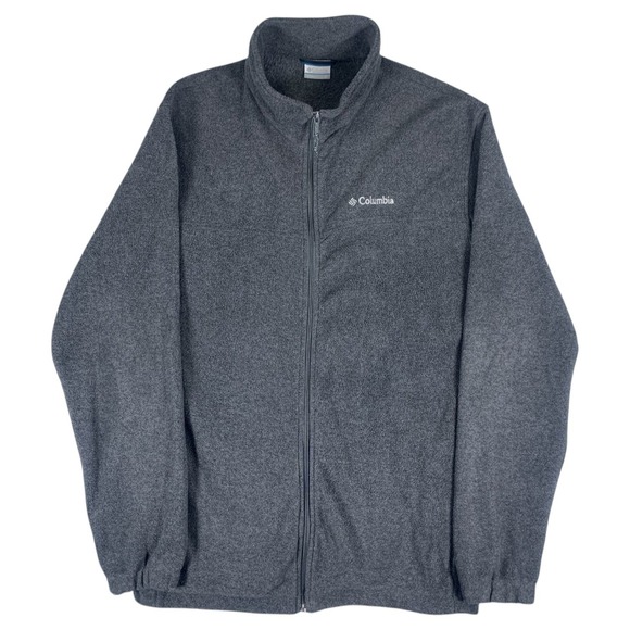 Columbia Other - Columbia Fleece Jacket Mens LT Gray Full Zip Steens Mountain Outdoor Layer